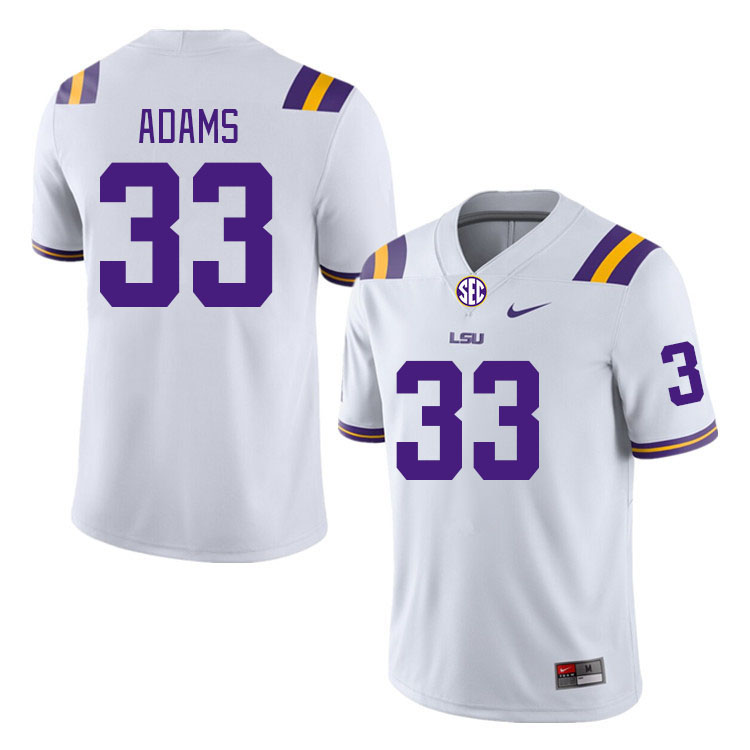LSU Tigers #33 Jamal Adams College Football Jerseys Stitched Sale-White